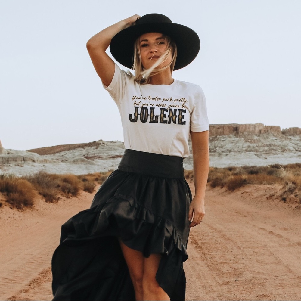 Jolene T-Shirt Graphic Tee White